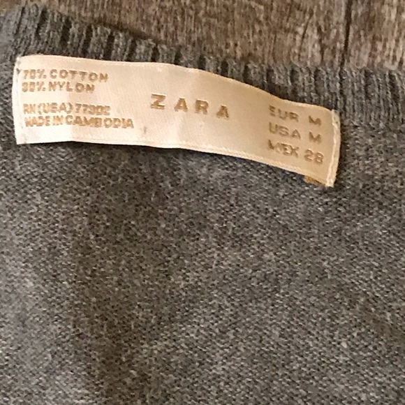 Zara women’s gray sweater medium - Picture 2 of 3